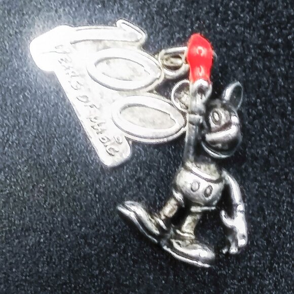 925 Sterling Silver DISNEY 100 Years of Magic w/ 3D Mickey Mouse Charm Set - Picture 3 of 10